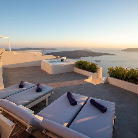 Sunset View Villa Santorini - With Outdoor Jacuzzi Firostefani Zewnętrze zdjęcie